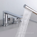 Contemporary Freestanding Washbasin Mixer With Shower